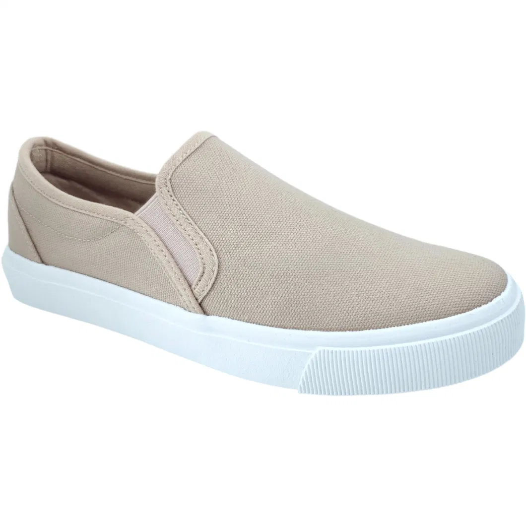 Classic Comfortable Canvas Women Shoes Loafer Slip-on Soft Casual Shoes Elastic Band Shoes